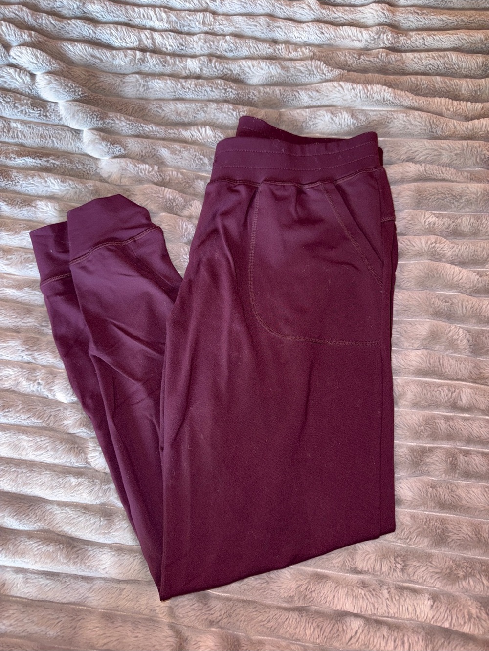 Zyia Plum Jogger Pants - Comfortable Everyday Bottoms